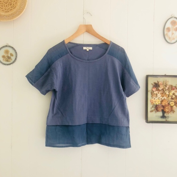 Madewell Tops - 🍄Madewell • Gauze Panel Top